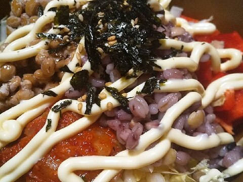 これだけで満足♪ばくだんライスサラダ